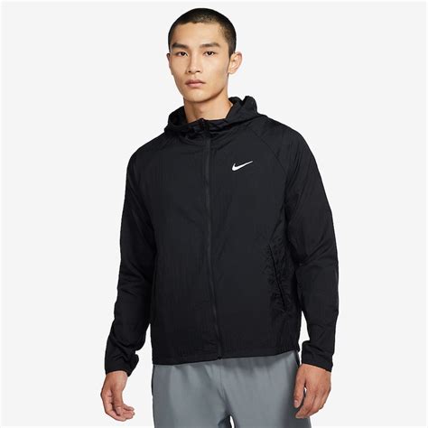 Nike Essential Jacket - Black/Reflective Silv - Mens Clothing