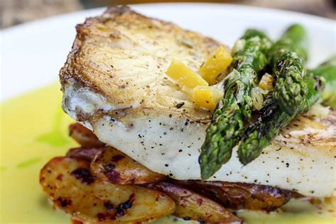 Pan Seared Halibut Steak - saltys.com