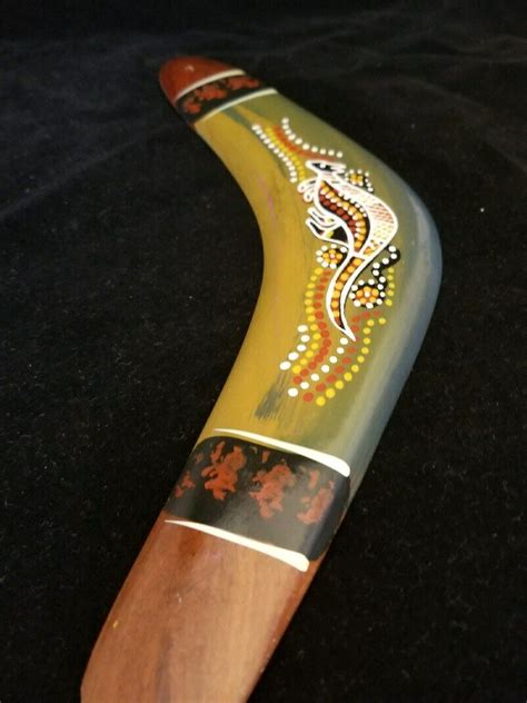 Aboriginal Throwing Boomerang Hand Crafted in Australia 12 inch | eBay