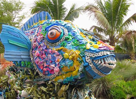 These Marine Life Sculptures Originally "Washed Ashore" As Garbage ...