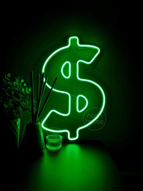 Dollar Neon Sign Money LED Neon sign Custom Neon Sign | Etsy