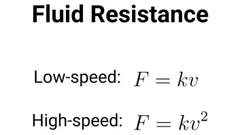 Fluid Resistance - IB Physics HL/SL