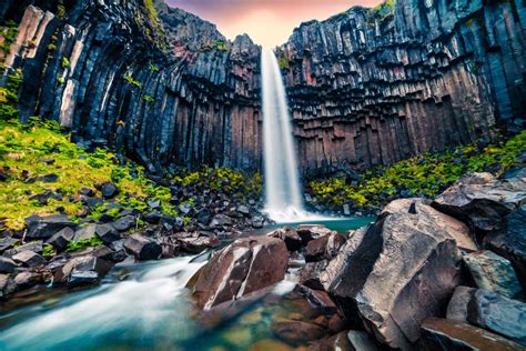 Svartifoss Waterfall, Iceland’s Black Waterfall