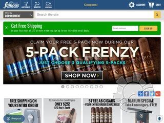 Famous Smoke Shop Coupons & Promo Codes