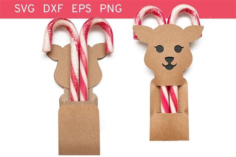 Reindeer Candy Cane Holder svg, Candy Cane svg