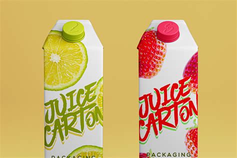 Juice Milk Psd Carton Bottle Mockup | Psd Mock Up Templates | Pixeden