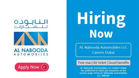 AL Nabooda Automobiles LLC Careers Dubai- Latest Job Openings 2022 ...