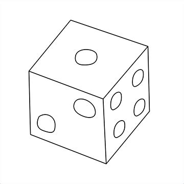 How to Draw a Dice step by step Easy - [7 Easy Phase]