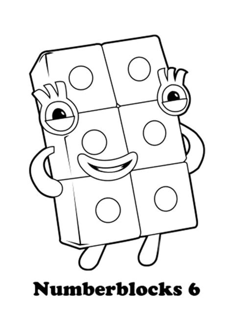 Numberblocks Coloring Pages Printable - Thekidsworksheet