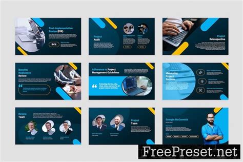 Project Review PowerPoint Presentation Template TD992YJ