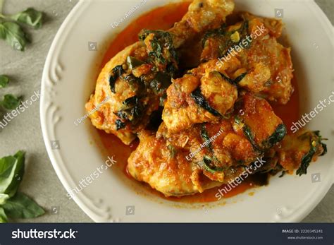 Ayam Woku Turmeric Spiced Chicken Asian Stock Photo 2220345241 ...