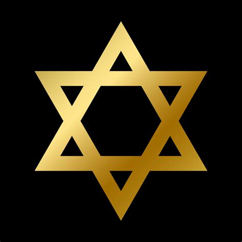 David star symbol isolated judaism sign outline 6542564 Vector Art at ...