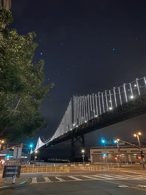 Night time view of Bay Bridge. : r/sanfrancisco