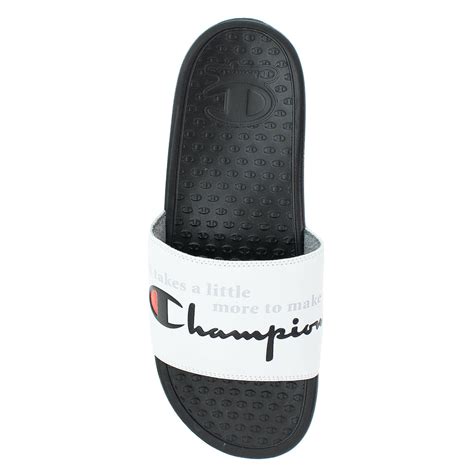 Champion White & Black Super Slides – Beyond Hype | Premier Streetwear