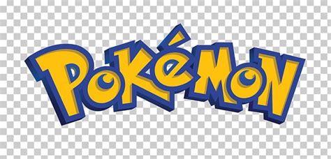 the pokemon logo, with blue and yellow letters on it's back side ...