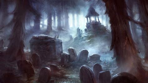 Spooky Graveyard Wallpapers - Top Free Spooky Graveyard Backgrounds ...