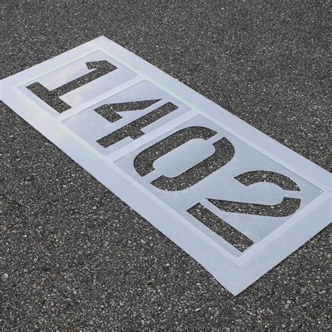 Parking Space Numbering System | 4 digit holder — Stencil Ease