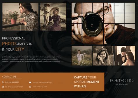 Photography Brochure Bi Fold Design Template in PSD, Word, Publisher