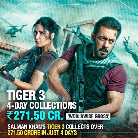 Salman Khan's Tiger 3 To cross Rs 300 Cr at box office worldwide ...