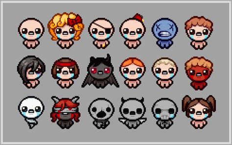 ArtStation - Binding Of Isaac Character Resprites