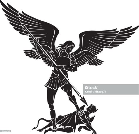 Archangel Michael - Arte vetorial de stock e mais imagens de Arcanjo ...