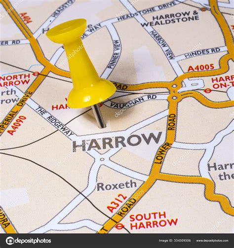 Harrow on a UK Map — Stock Photo © chrisdorney #334309306