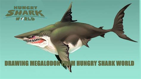 Megalodon Drawing at GetDrawings | Free download