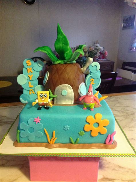 Fun spongebob and Patrick birthday cake | Cake, Birthday cake, Birthday