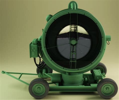 3d Model Of Military Searchlight