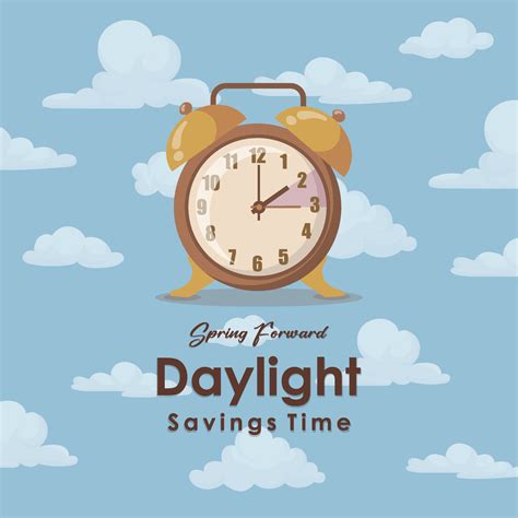 Vector illustration of a Banner for Daylight Saving Time with time ...