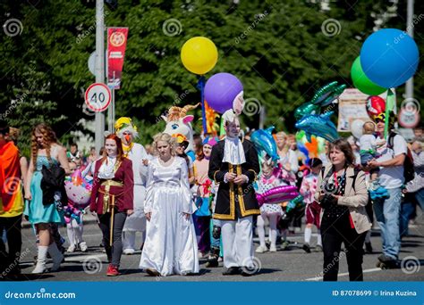 A Crowd of People at the Festival. Editorial Stock Image - Image of ...