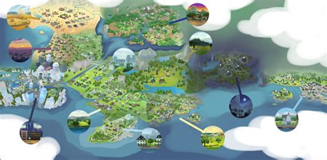 Here's How The Sims 4 Would Look with a "Connected World" Map | SimsVIP