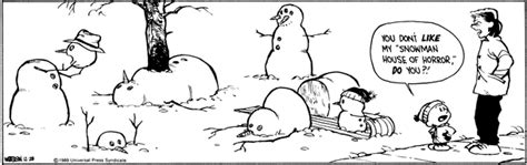 Calvin and Hobbes snowmen were always the best - Meme Guy