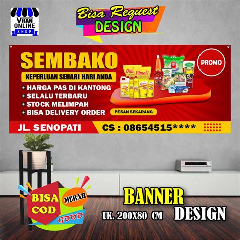 Spanduk Banner Sembako, Jualan Keperluan Rumah Tangga Bagus Murah ...