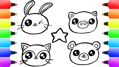 How To Draw Cute Animals Step By Step Easy