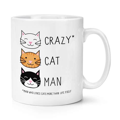 Crazy Cat Man 10oz Mug Cup - Etsy