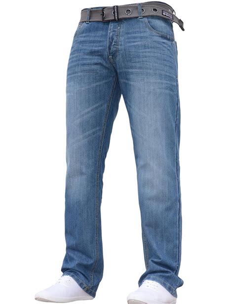 Mens Wako Light Blue Jeans - Jeanbase