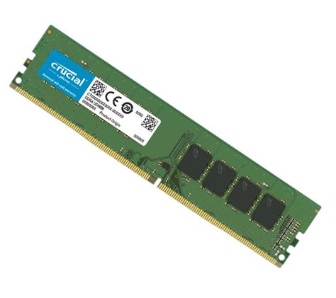 Crucial 8GB (1x8GB) DDR4 UDIMM 3200MHz CL22 Single Ranked x16 Single ...