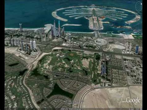 Dubai- Palm Island Google Earth - YouTube