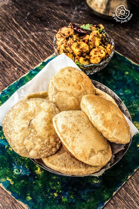 How to make Puri Bhaji - Poori Bhaji Recipe - Batata Bhaji Poori