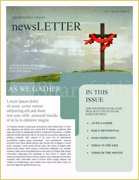 Free Church Newsletter Templates Of Prayer Church Newsletter ...