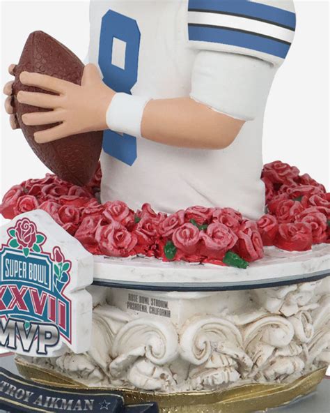 Troy Aikman Dallas Cowboys Super Bowl XXVII MVP Bust Bighead Bobblehea FOCO