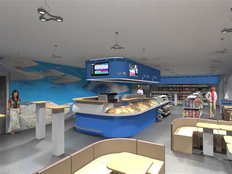 Gas station interior design :: Behance