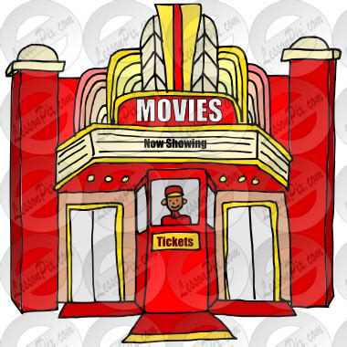 Movies Picture for Classroom / Therapy Use - Great Movies Clipart