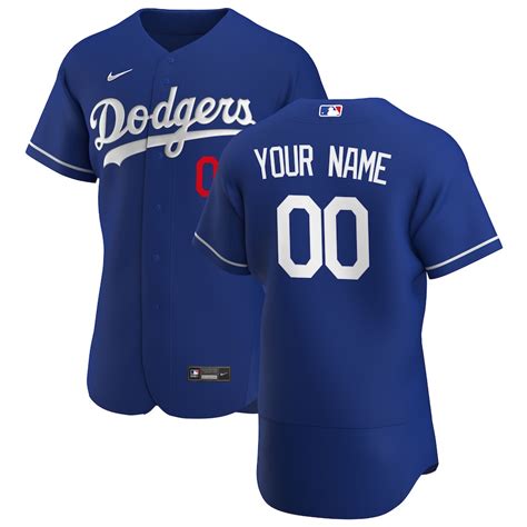 Men's Los Angeles Dodgers Nike Royal 2020 Alternate Authentic Custom Jersey