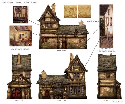 Great medieval house plan | Miniatures | Pinterest