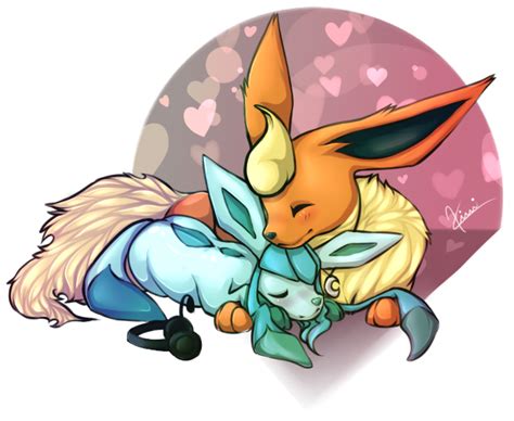 Flareon x Glaceon by Owtlah on DeviantArt