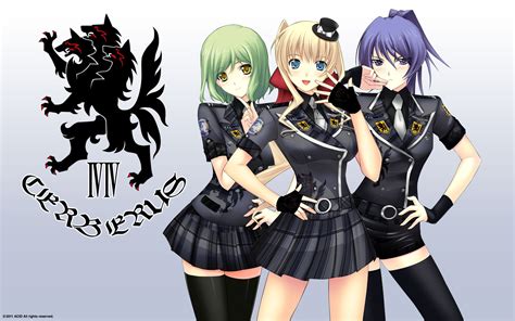 1536x864 resolution | three female Cerberus anime characters HD ...