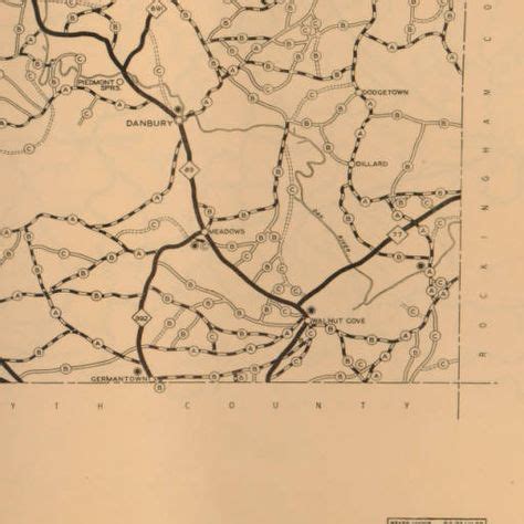 1930 Map of the roads in Stokes County- You could compare this map with ...