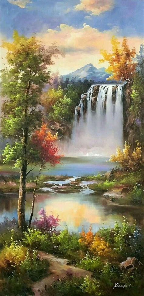 60 Easy And Simple Landscape Painting Ideas | Oil painting landscape ...